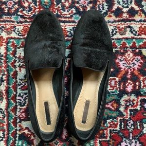 Tahari ‘Frankie’ black velvet slip-on loafer